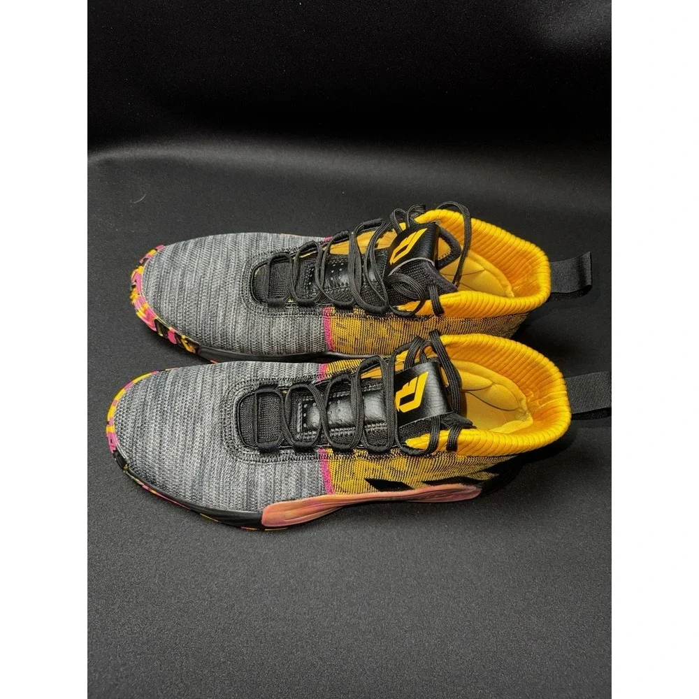 Adidas Dame 5 EF9367 Core Black Active Gold Shock Pink Men's Size 13 Shoes